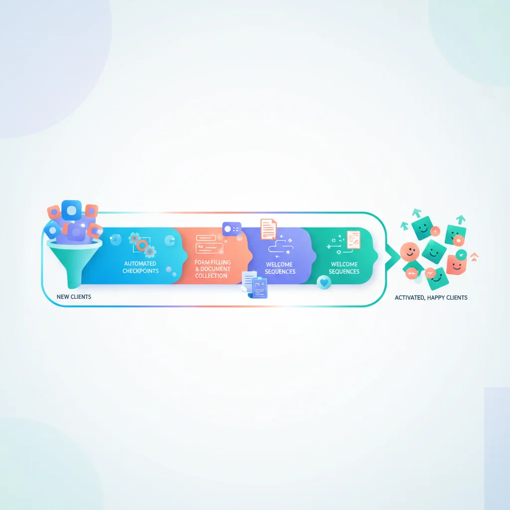 How to Automate Client Onboarding — portal dashboard concept