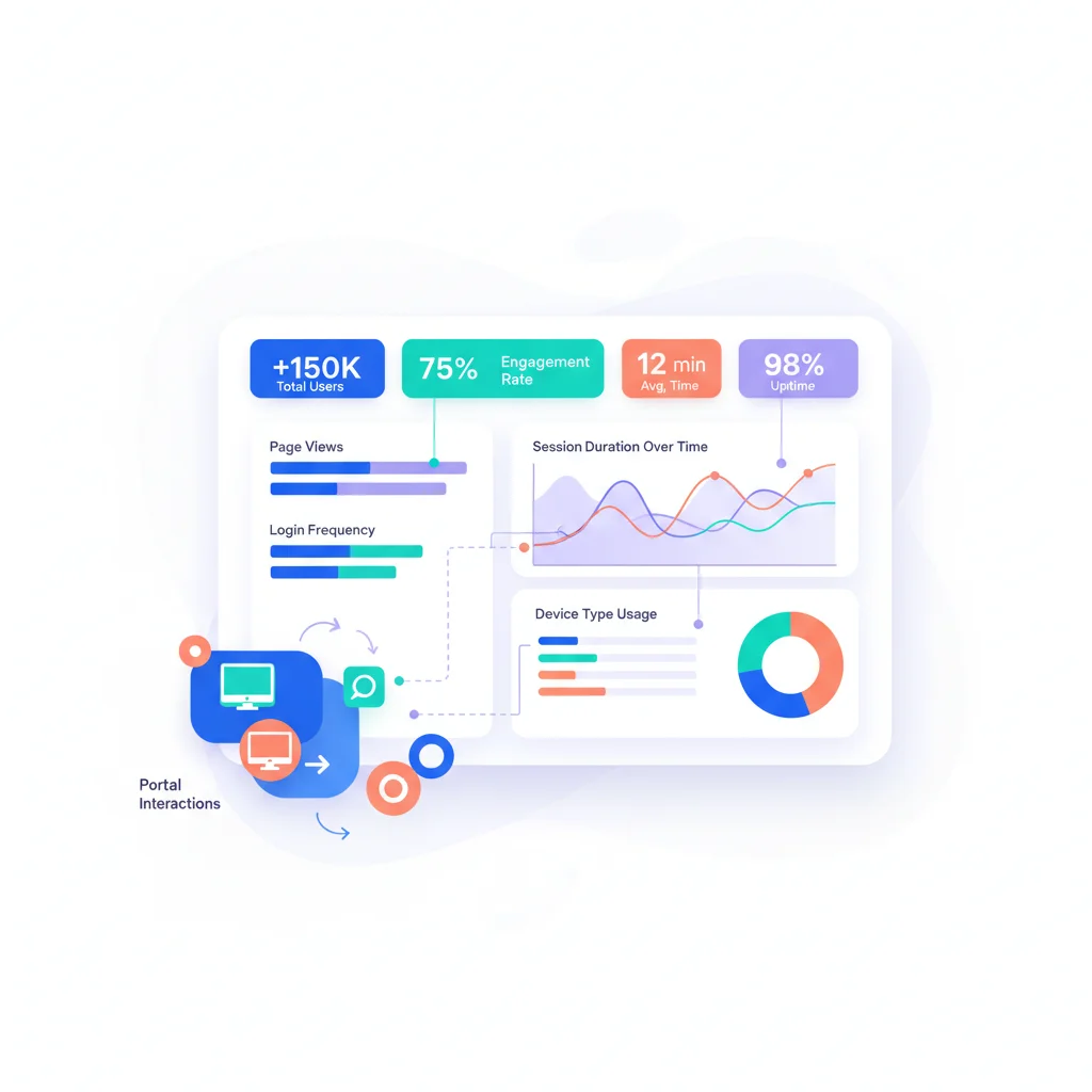 Reporting & Analytics — portal dashboard concept