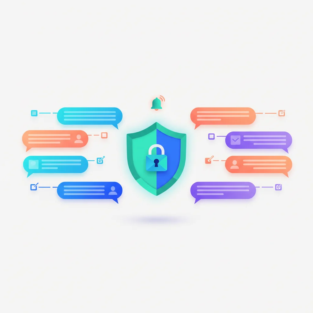 Secure Messaging — portal dashboard concept