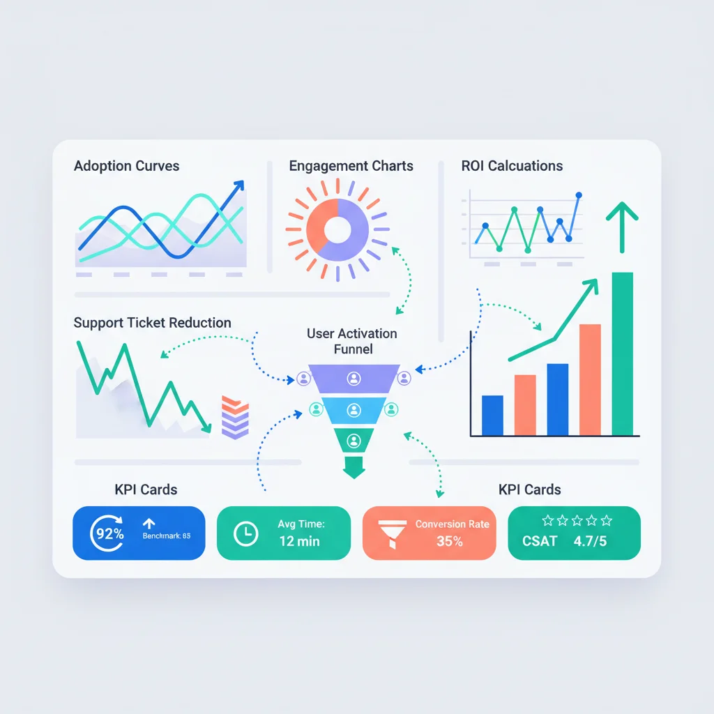 How to Measure Customer Portal Success: KPIs & Benchmarks — portal dashboard concept