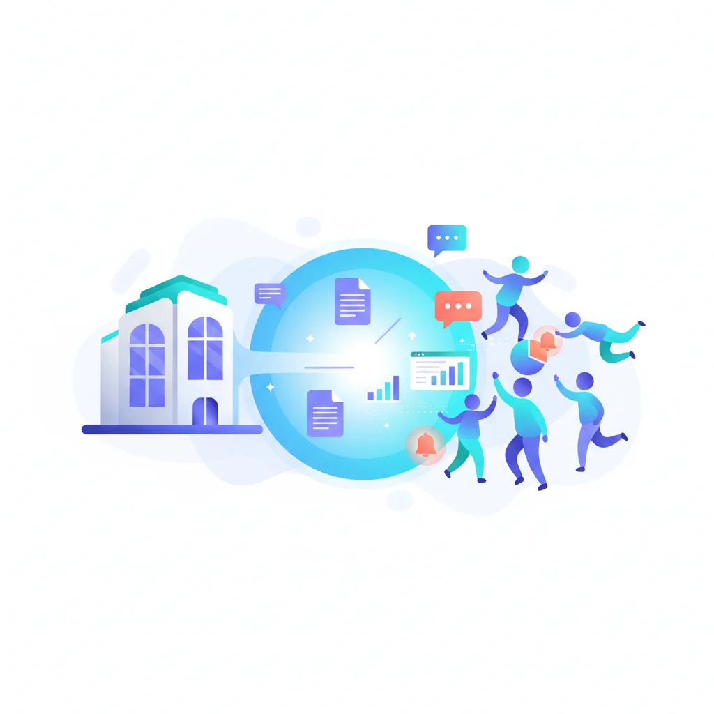 Customer portal connecting businesses and clients