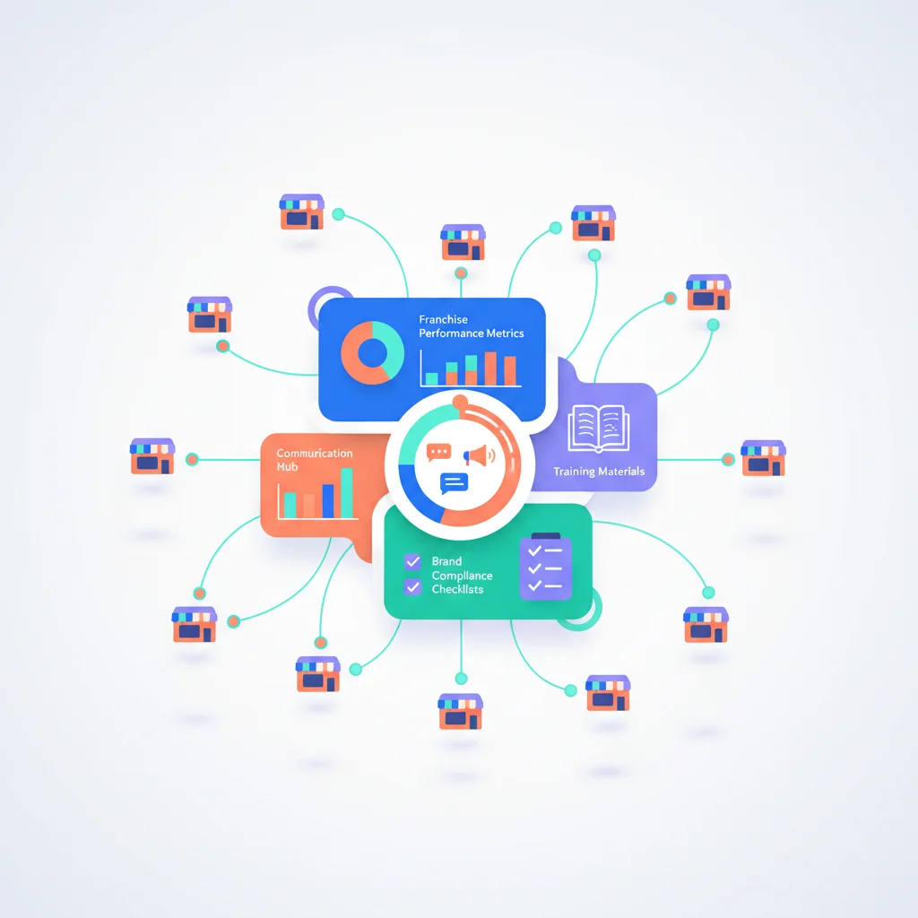 Customer Portal for Franchise Networks — portal dashboard concept