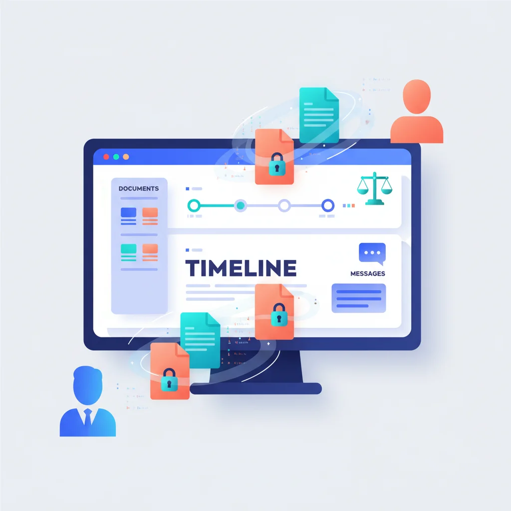 Customer Portal for Law Firms — portal dashboard concept